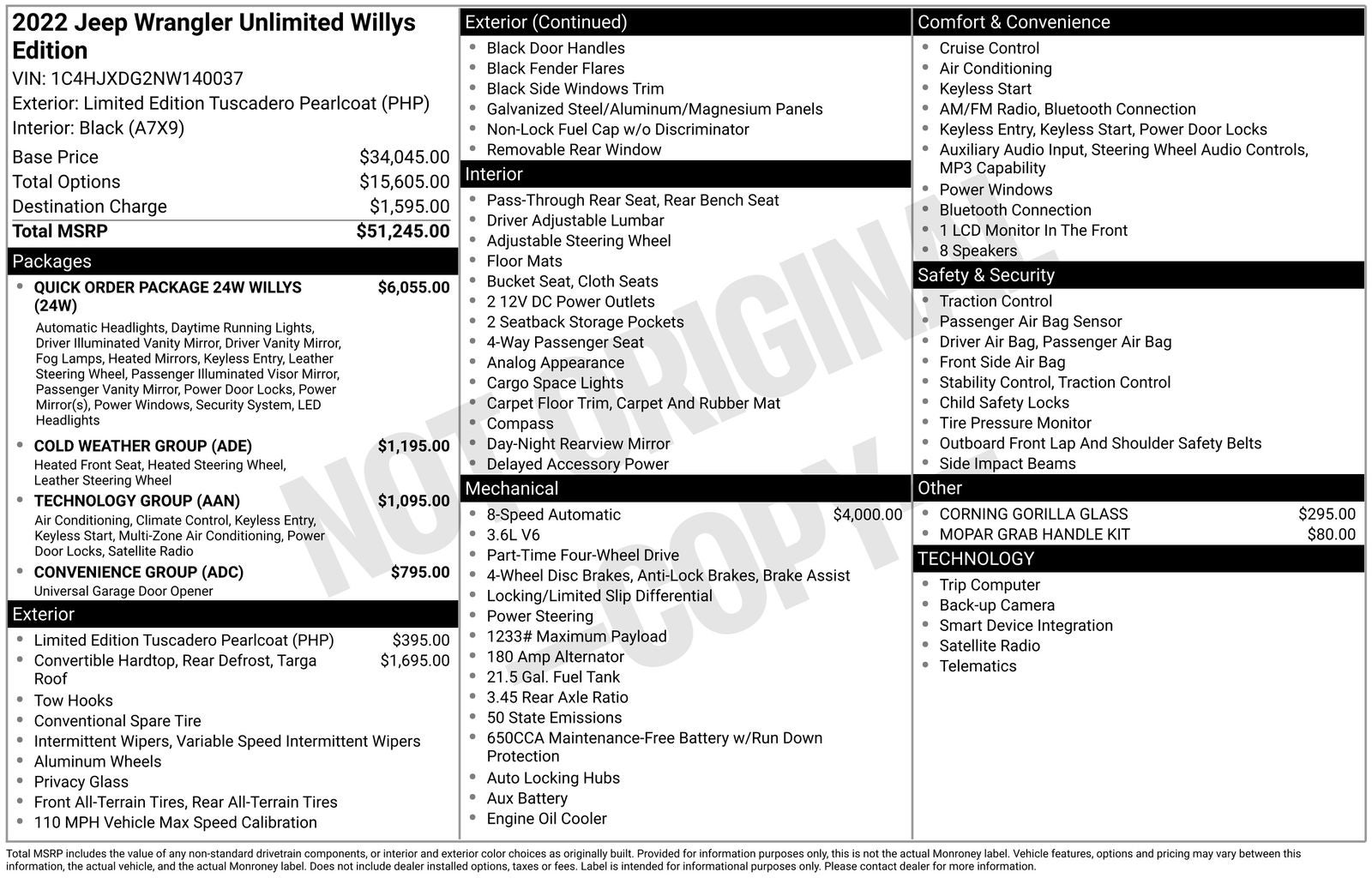 2022 Jeep Wrangler Unlimited Willys