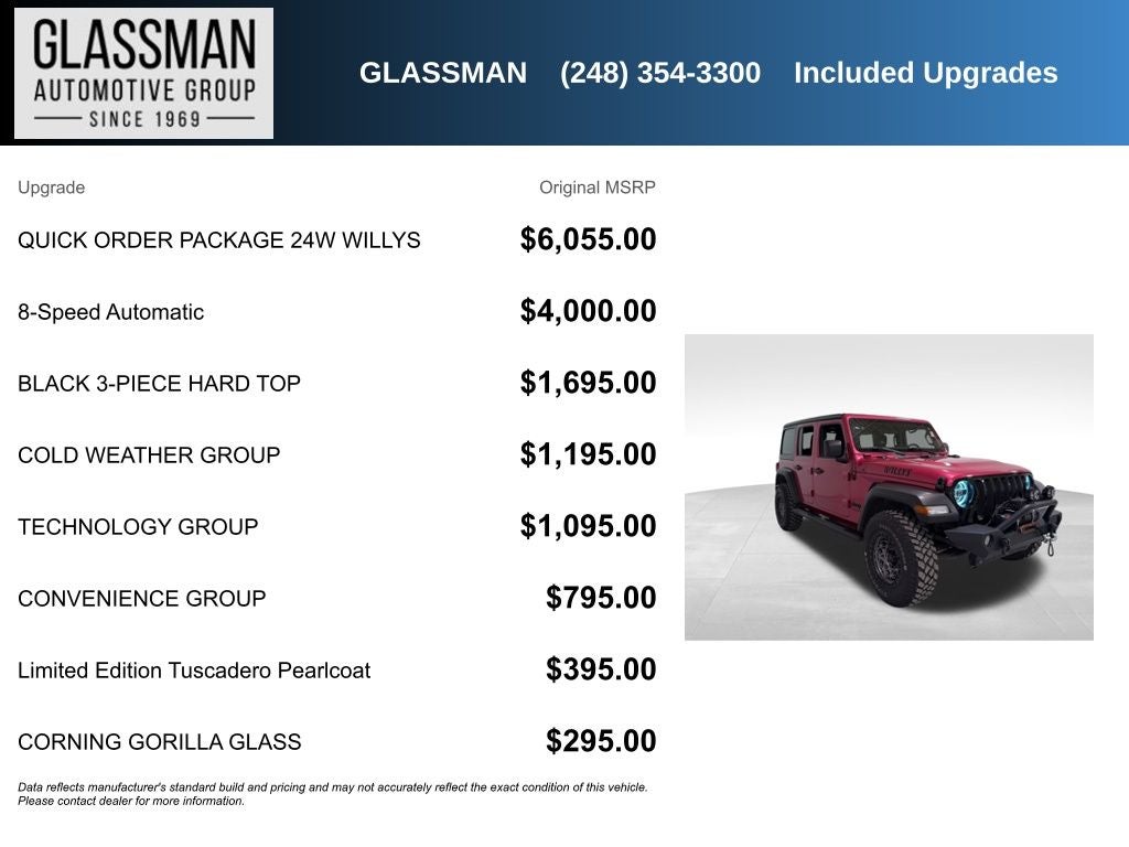 2022 Jeep Wrangler Unlimited Willys