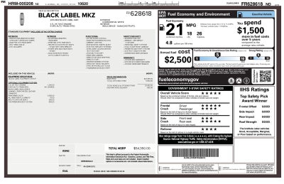 2015 Lincoln MKZ Black Label
