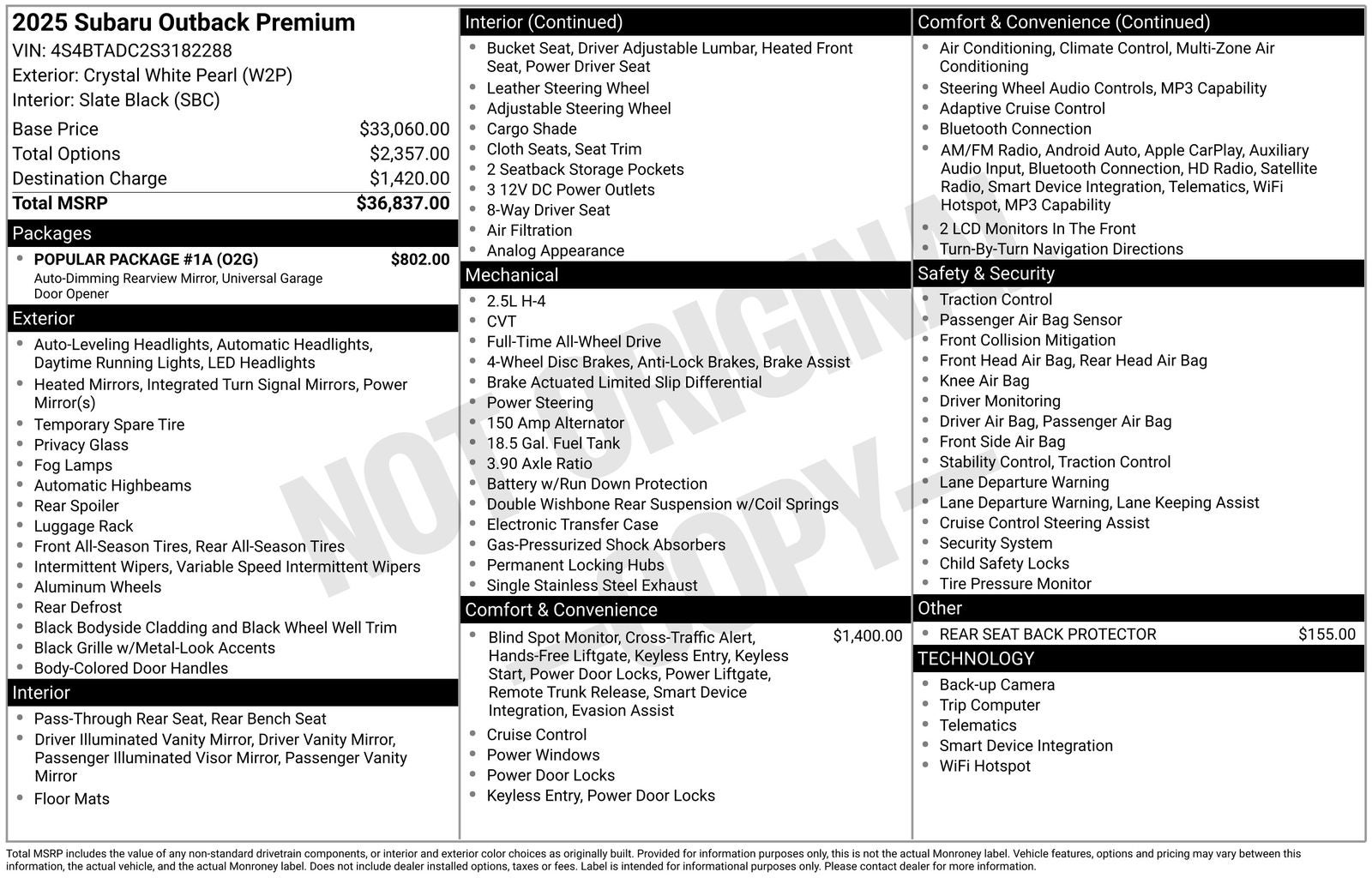 2025 Subaru Outback Premium