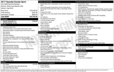 2017 Hyundai SONATA Sport