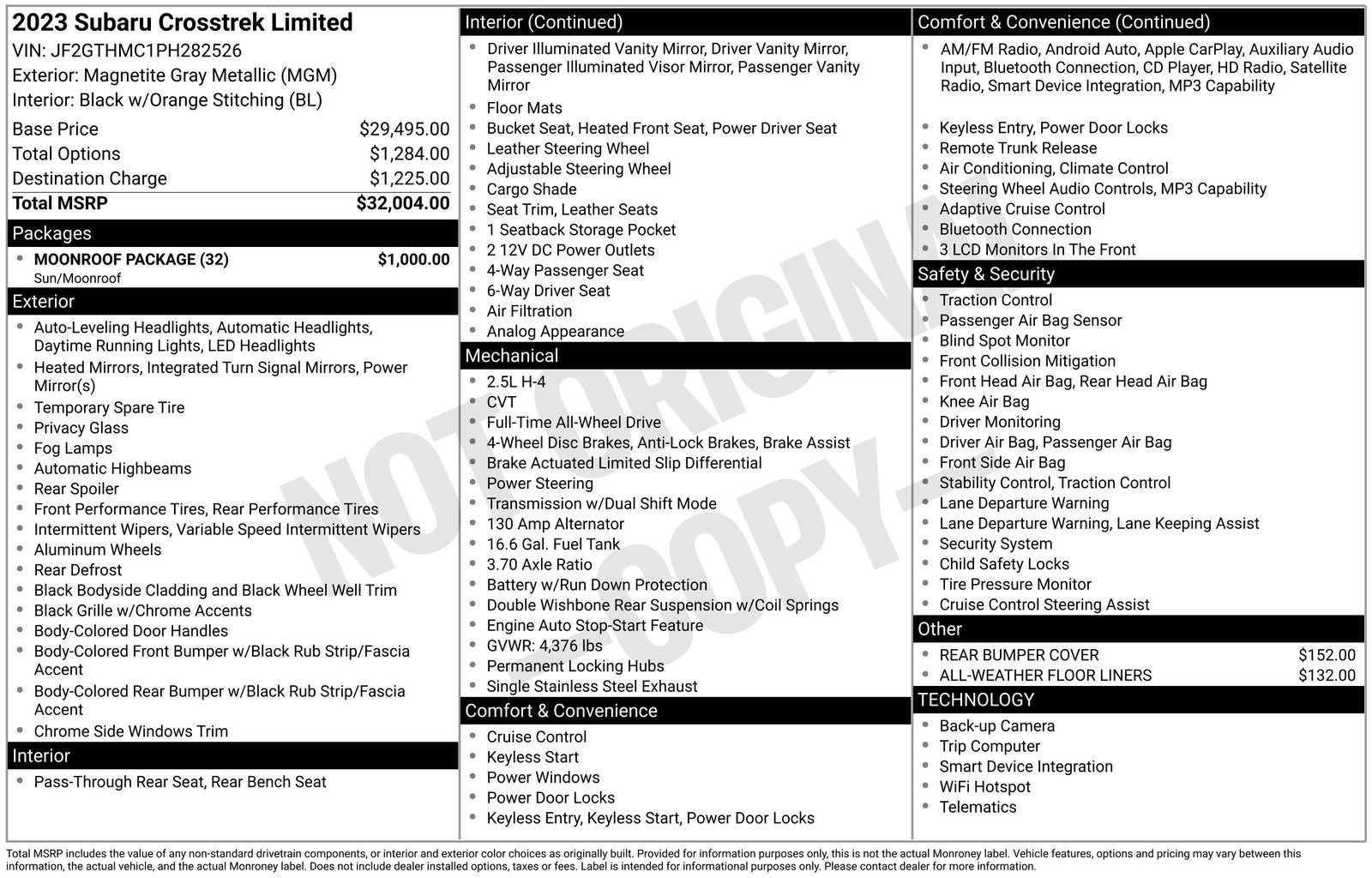 2023 Subaru Crosstrek Limited