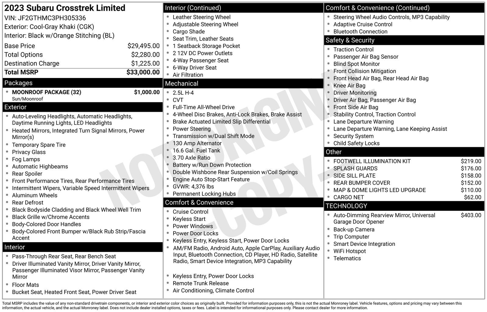 2023 Subaru Crosstrek Limited