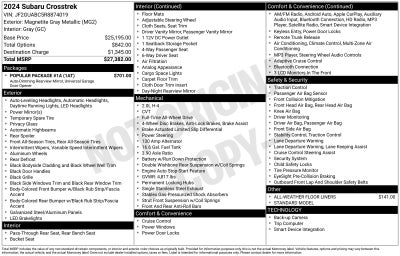 2024 Subaru Crosstrek Base