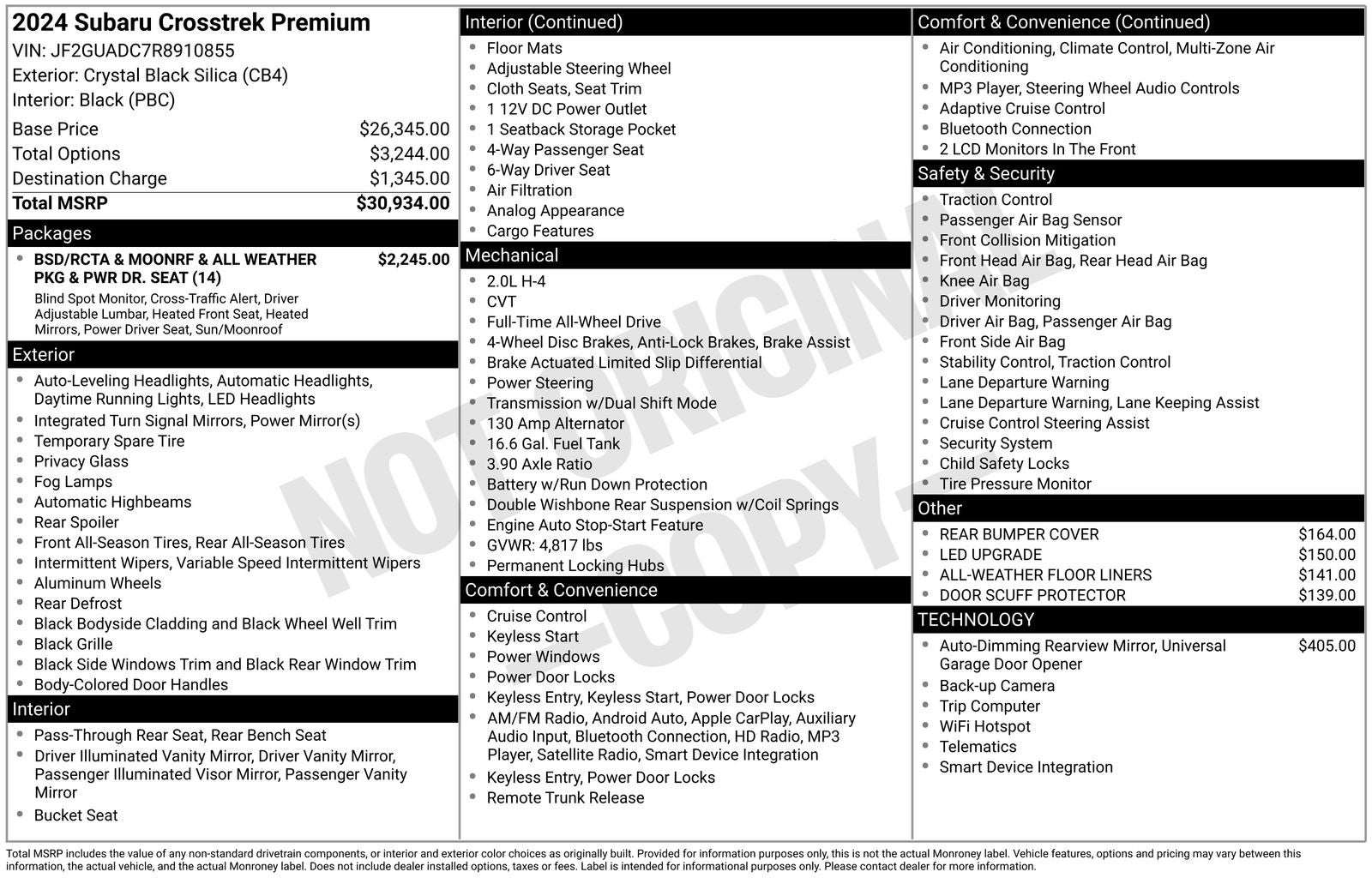2024 Subaru Crosstrek Premium