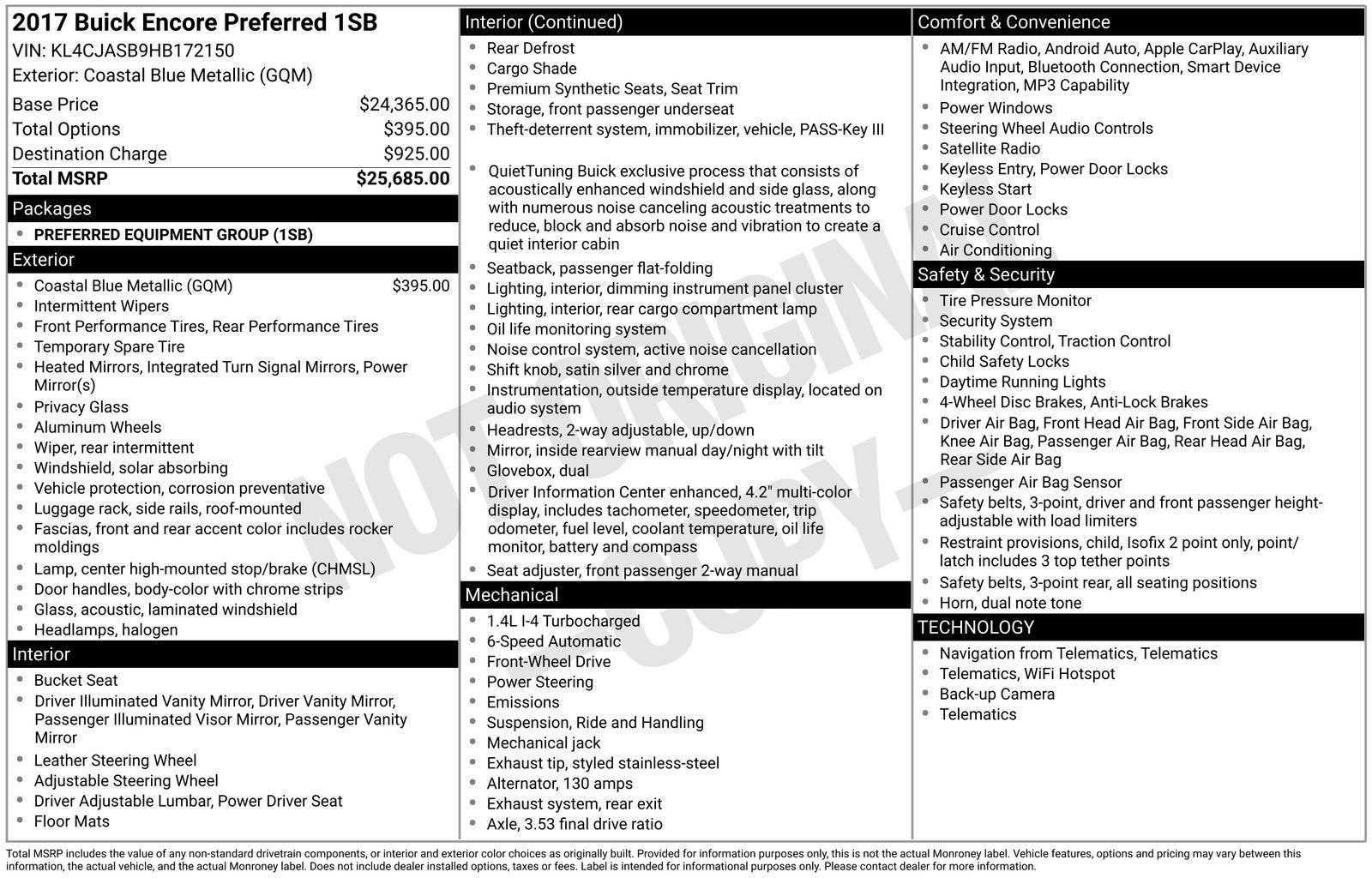 2017 Buick Encore Preferred