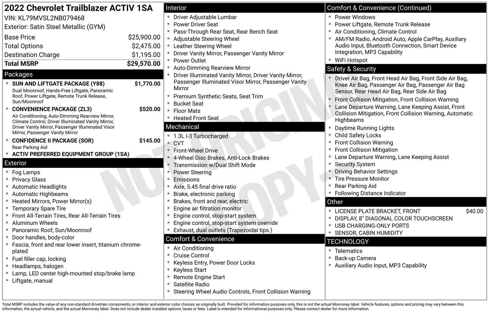 2022 Chevrolet TrailBlazer ACTIV