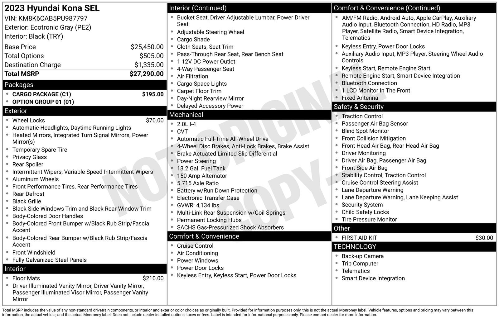 2023 Hyundai KONA SEL