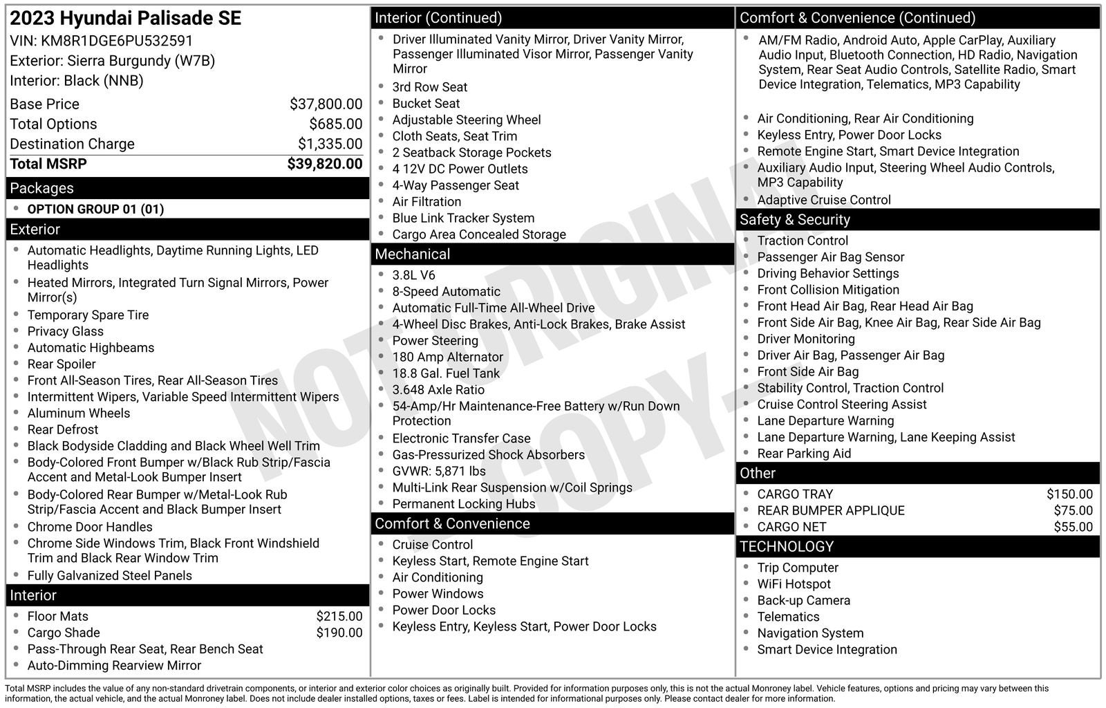 2023 Hyundai PALISADE SE